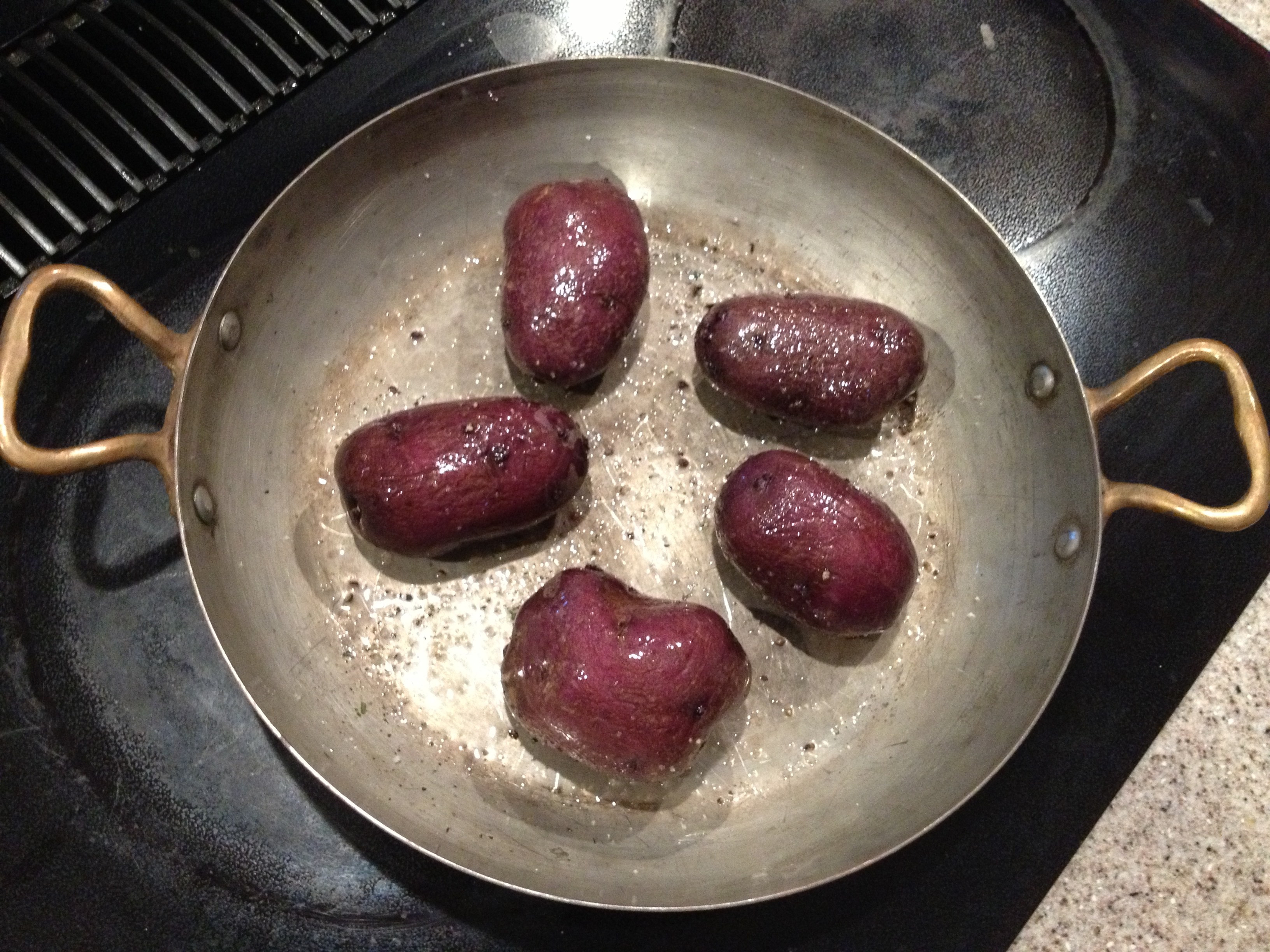 Roasted Purple Potatoes
 Roasted Purple Potatoes in Coconut Oil Eat Real Simple