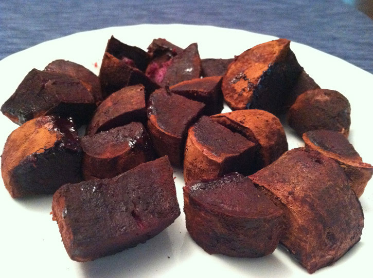 Roasted Purple Potatoes
 CACAO ROASTED PURPLE SWEET POTATO