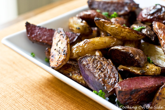 Roasted Purple Potatoes
 Recipe Balsamic Roasted Fingerling Potatoes