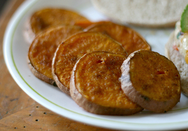 Roasted Sweet Potato Slices
 Sliced Baked Sweet Potatoes – Hungry Hannah