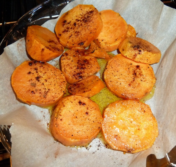 Roasted Sweet Potato Slices
 Roasted Sweet Potato Slices Dunlop Brothers Family Cookbook