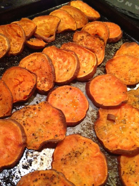 Roasted Sweet Potato Slices
 1000 ideas about Baked Sweet Potato Slices on Pinterest