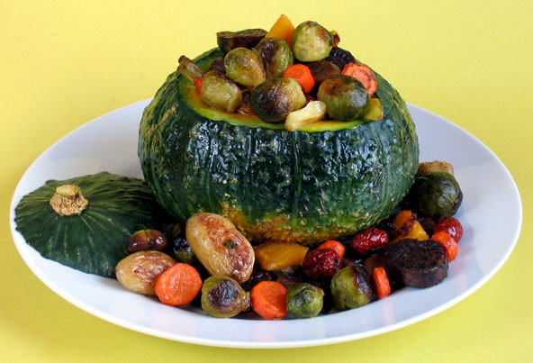 Roasted Vegetables Thanksgiving
 Roasted Ve ables in a Kabocha Bowl Contest Winner