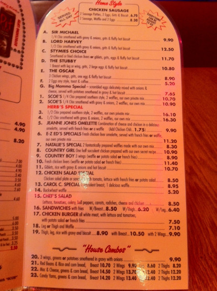 Roscoe'S Chicken And Waffles Menu
 Roscoe’s Chicken & Waffles — Long Beach CA The Foo