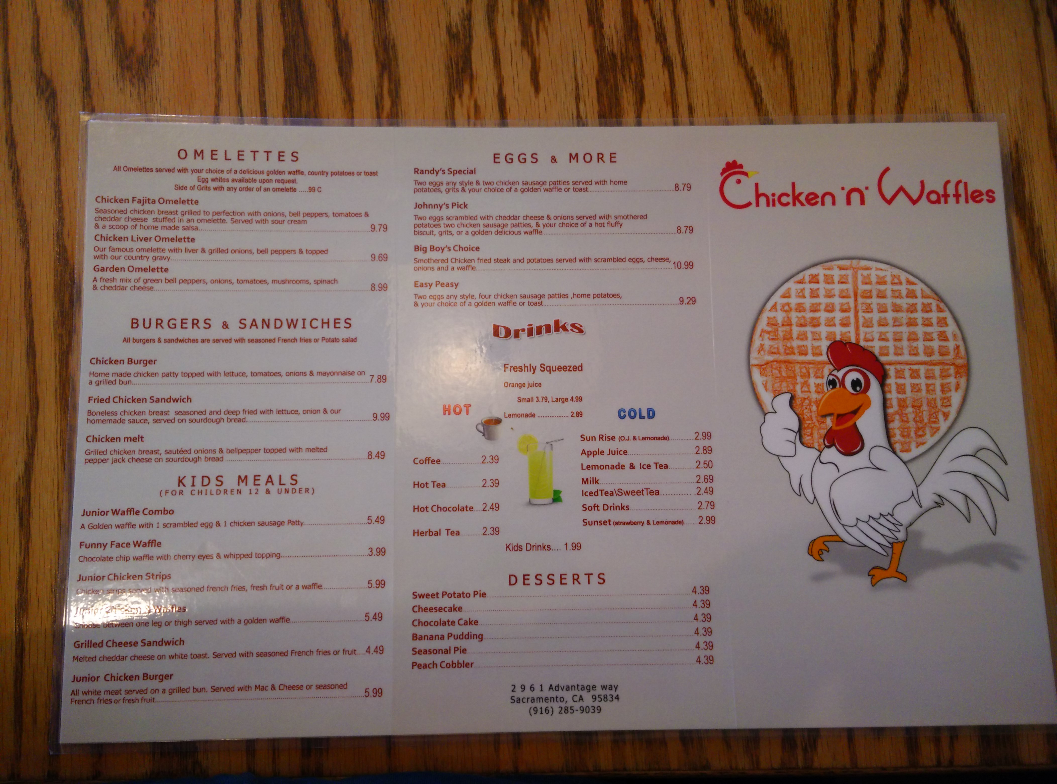 Roscoe'S Chicken And Waffles Menu
 Roscoe s Chicken And Waffles Menu