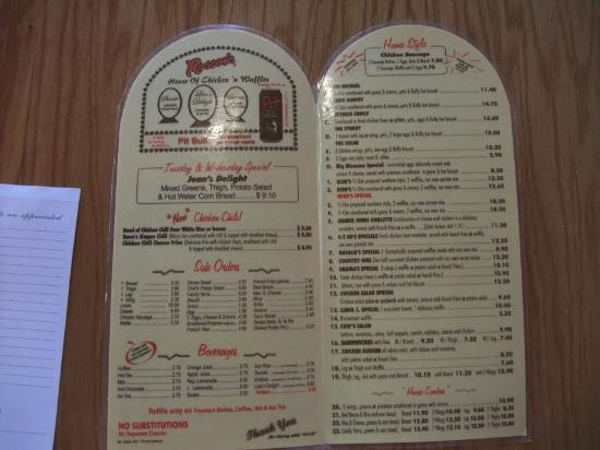 Roscoe'S Chicken And Waffles Menu
 21 Chicken breast red beans & rice and cornbread