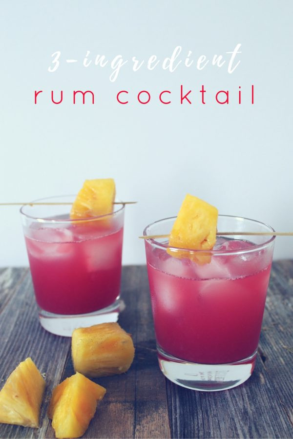 Rum Drinks Easy
 The Baewatch A 3 Ingre nt Rum Cocktail