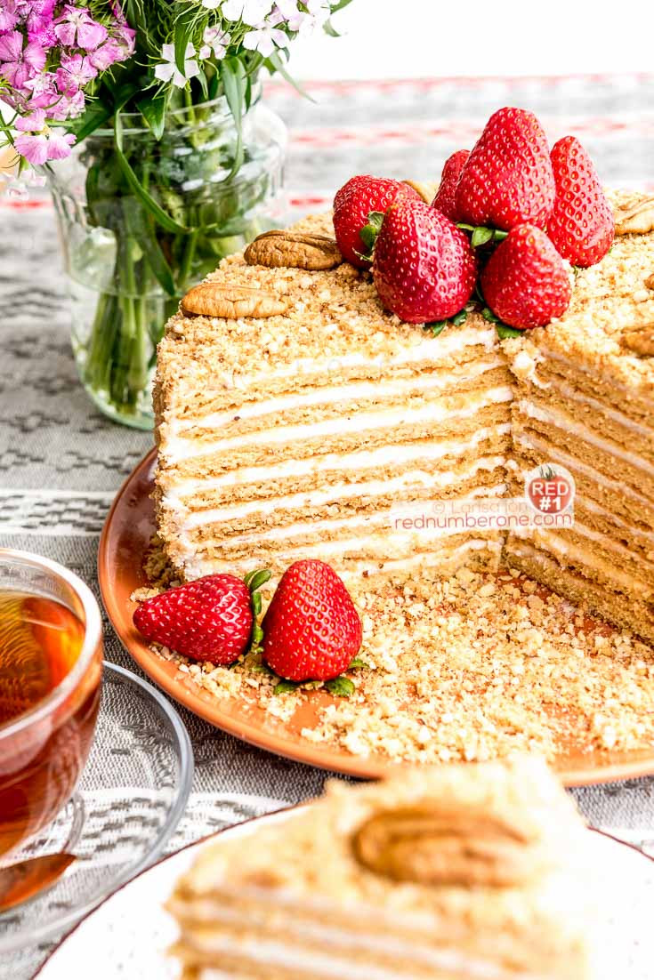 Russian Dessert Recipies
 Russian Honey Cake Medovik recipe RedNumberONE