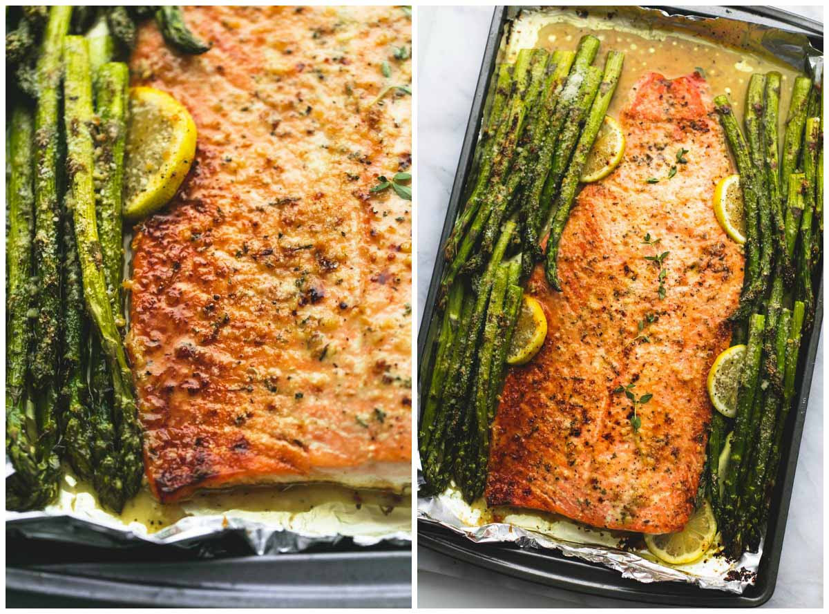 Salmon And Asparagus Recipe
 Baked Lemon Parmesan Salmon & Asparagus in Foil