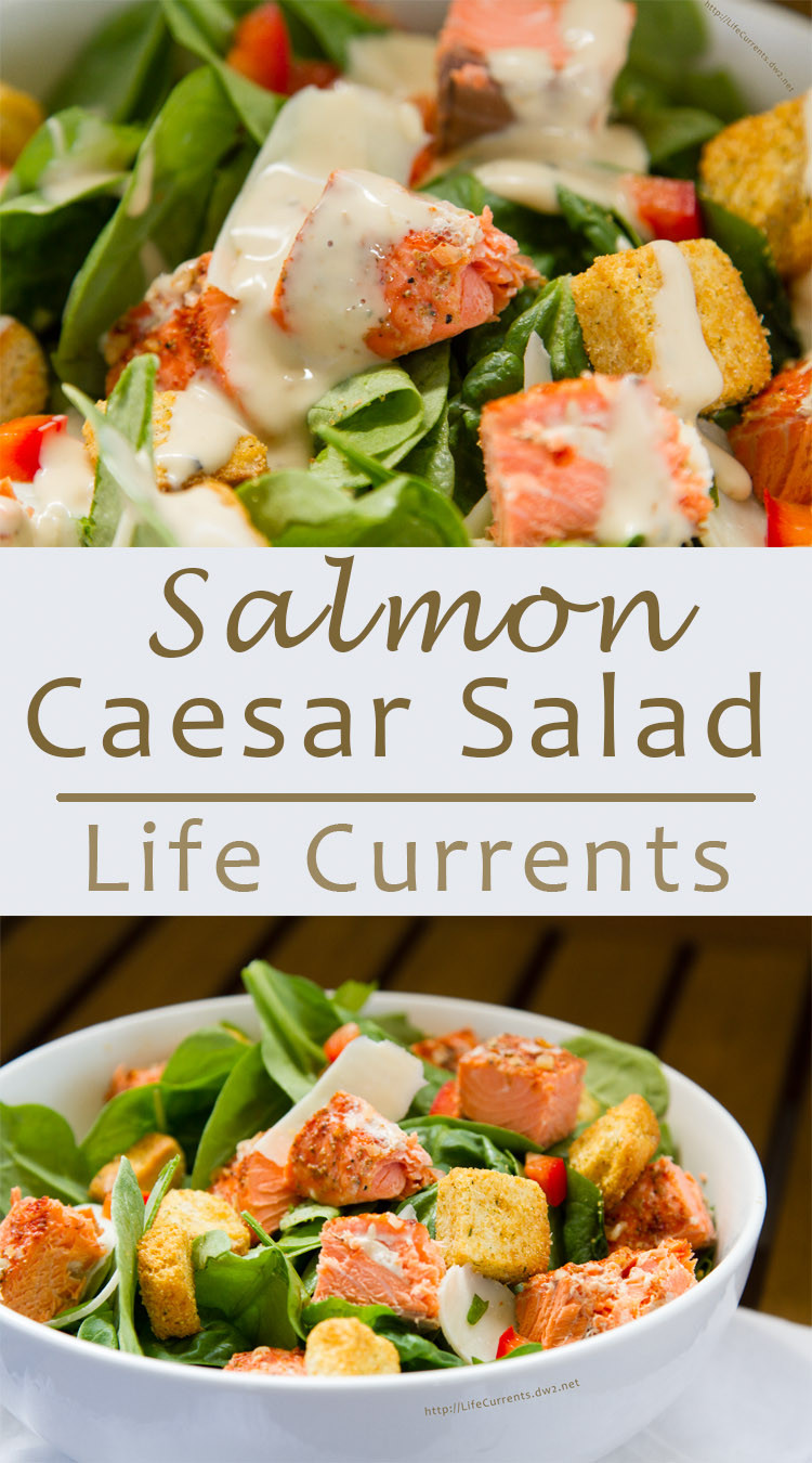 Salmon Caesar Salad
 Salmon Caesar Salad