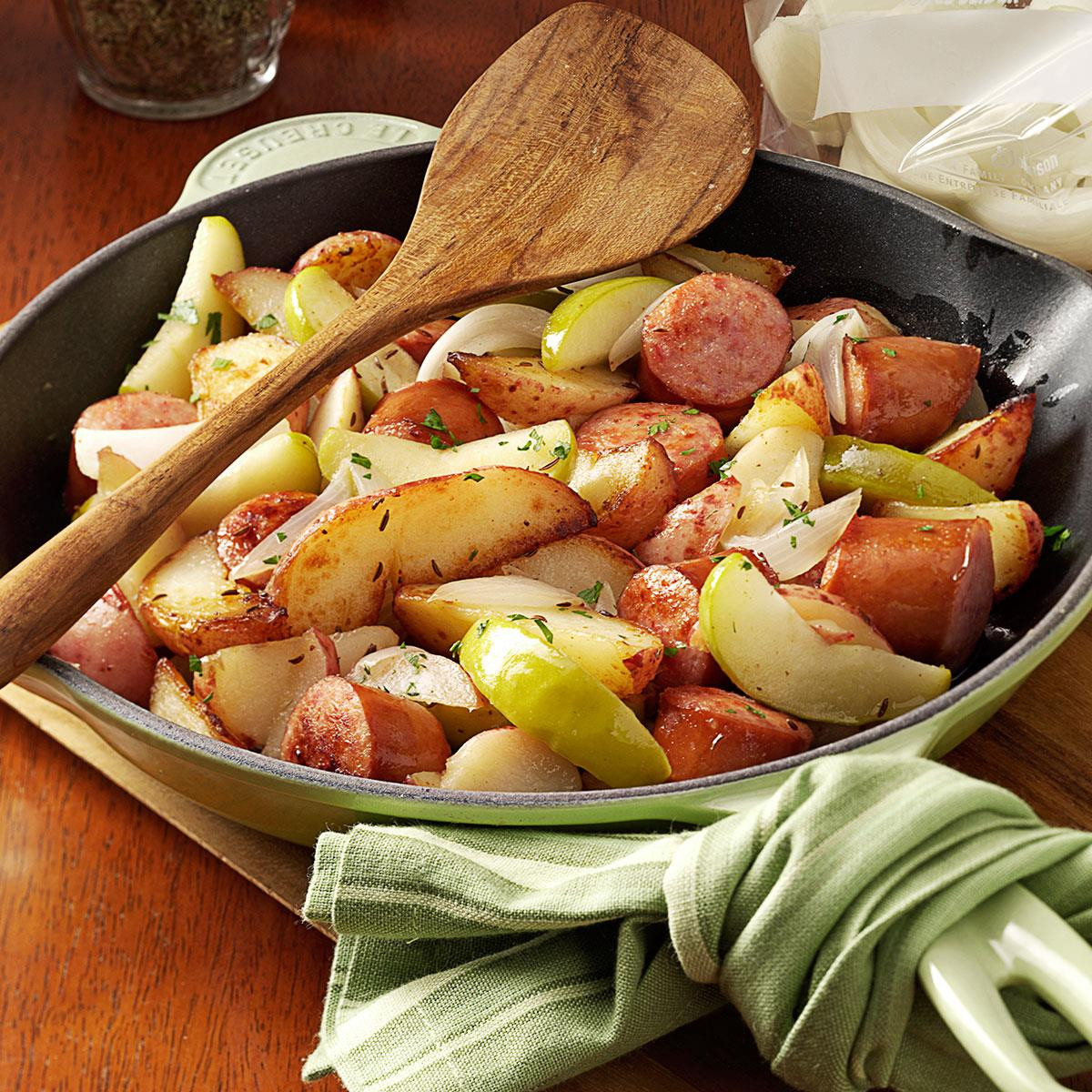 Sausage Dinner Recipes
 Sausage Skillet Dinner Recipe