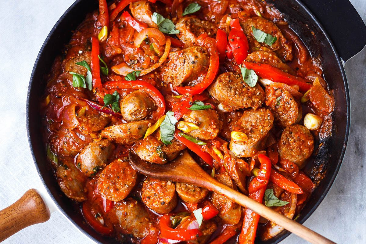 Sausage Dinner Recipes
 Italian Sausage and Peppers Recipe — Eatwell101