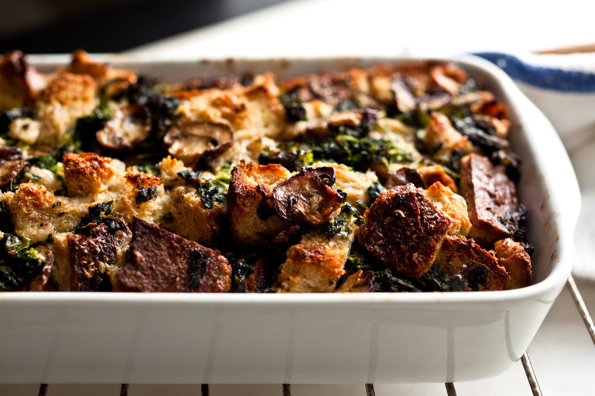 Savory Bread Pudding Recipes
 Savory Bread Pudding With Kale and Mushrooms Recipe NYT