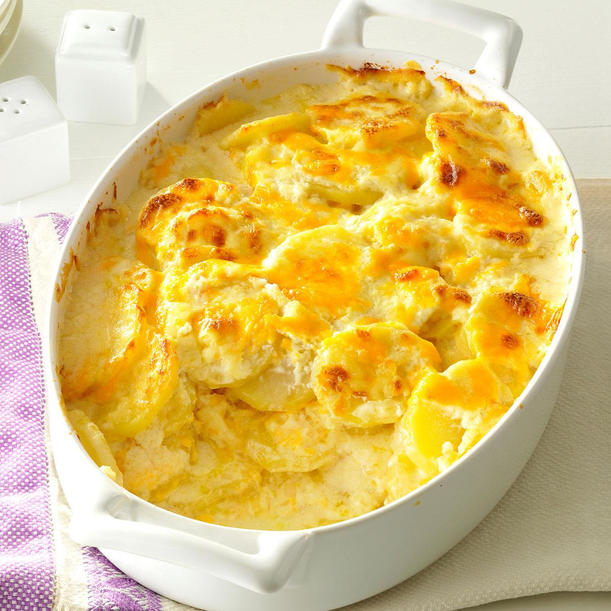 Scalloped Potato Recipe
 Sharp Cheddar Scalloped Potatoes Recipe