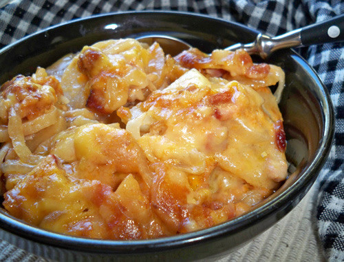 Scalloped Potatoes With Bacon
 Recipes for Potatoes Soup And Sausage and Ground Beef and