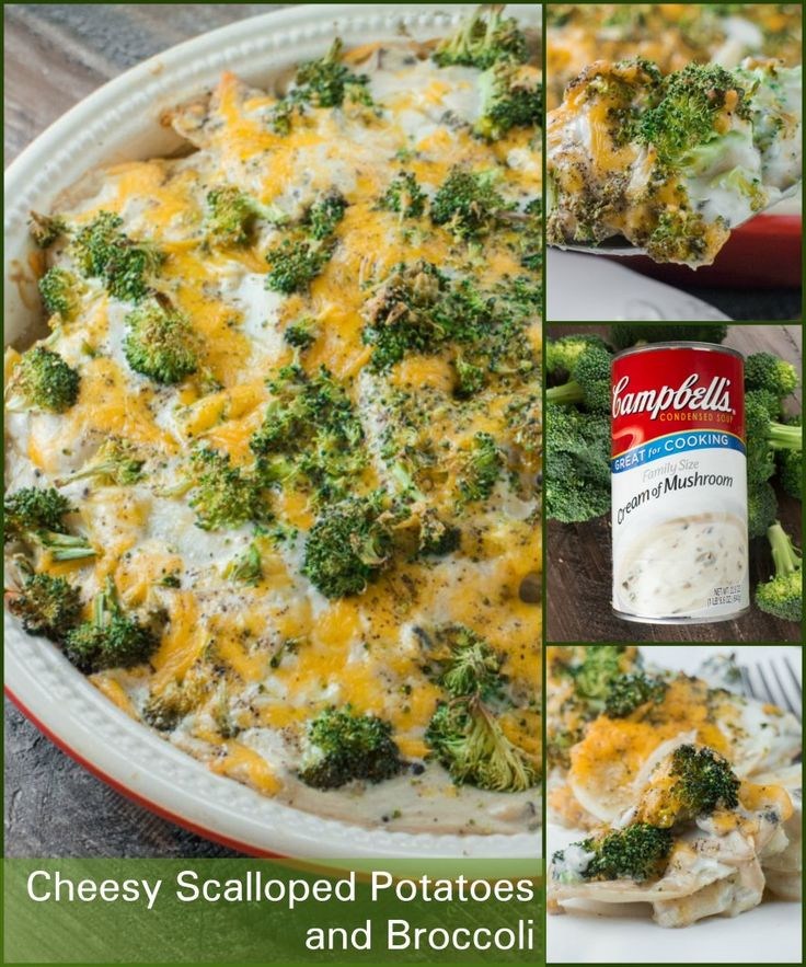 Scalloped Potatoes With Cream Of Mushroom Soup
 Cheesy Scalloped Potatoes and Broccoli with Cream of