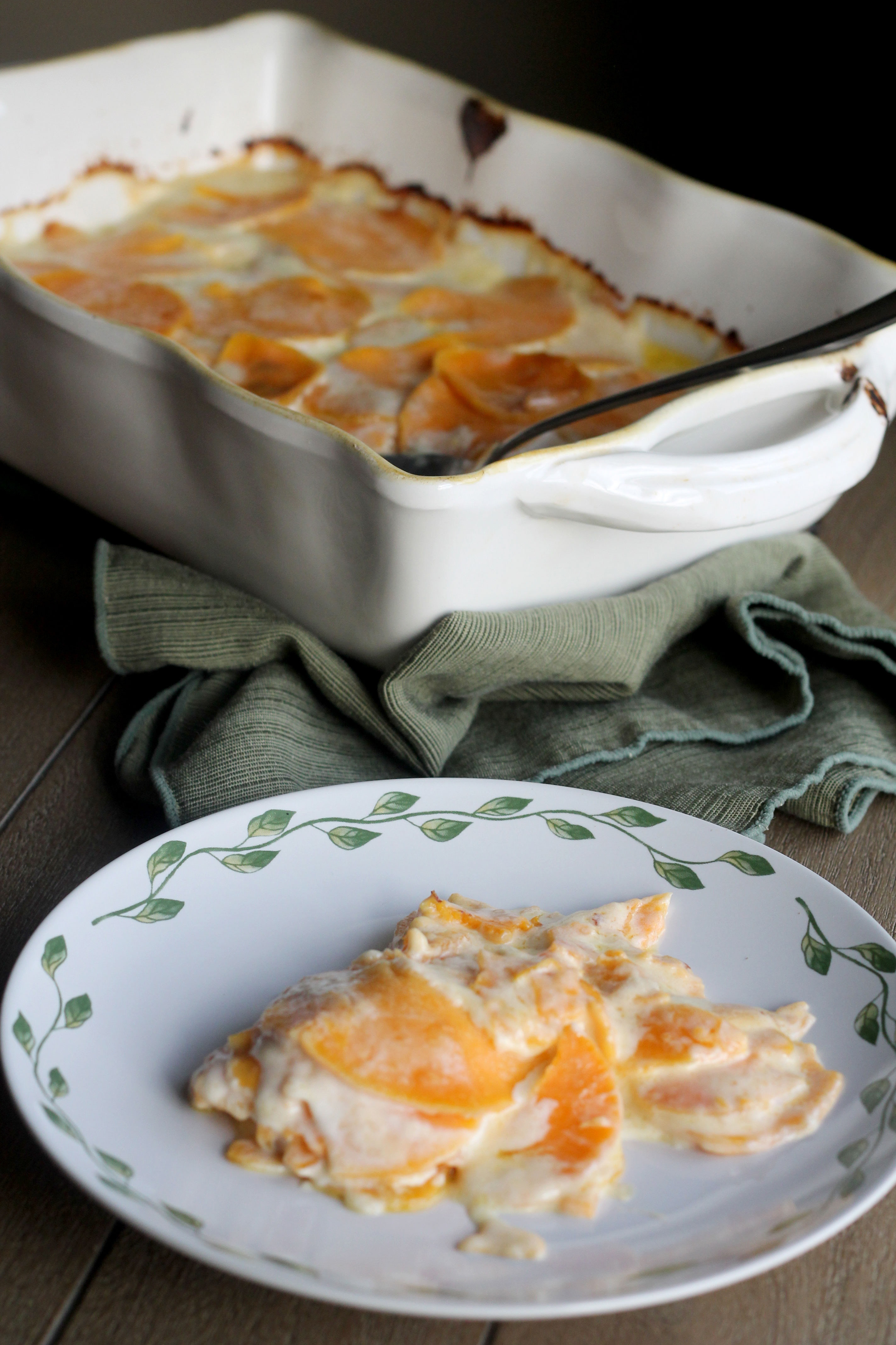 Scalloped Sweet Potatoes
 Gruyere Scalloped Sweet Potatoes Hall Nesting