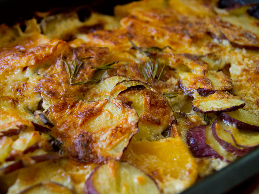 Scalloped Sweet Potatoes
 Scalloped Sweet Potatoes and Thyme