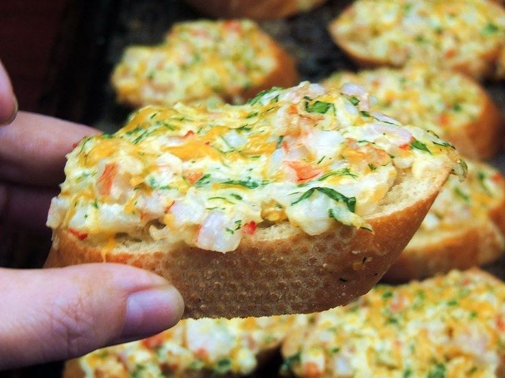 Seafood Appetizer Recipes
 Cheesy Shrimp Crostini