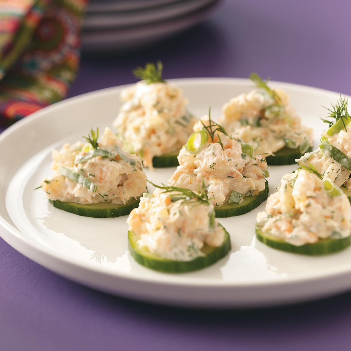 Seafood Appetizer Recipes
 Cucumber Shrimp Appetizers Recipe