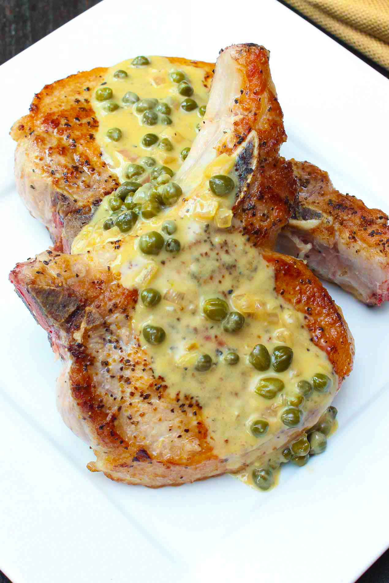 Seared Pork Chops
 Seared Pork Chops in Caper Sauce How To Feed A Loon