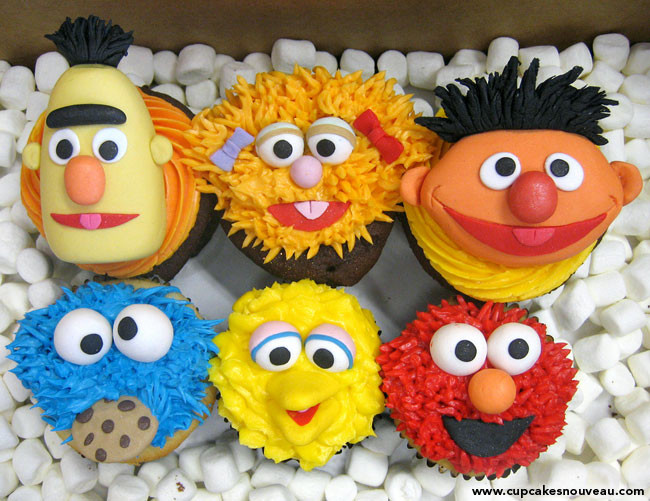 Sesame Street Cupcakes
 Best Sesame Street cakes and cupcakes