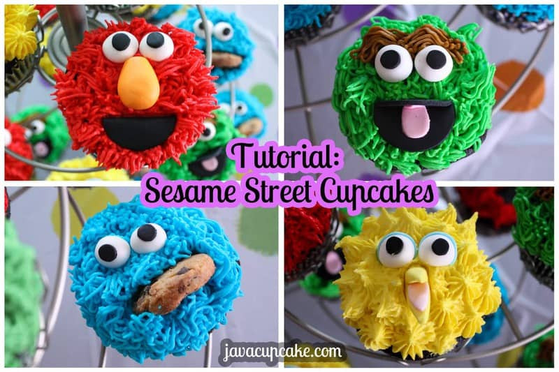 Sesame Street Cupcakes
 Tutorial Sesame Street Cupcakes JavaCupcake