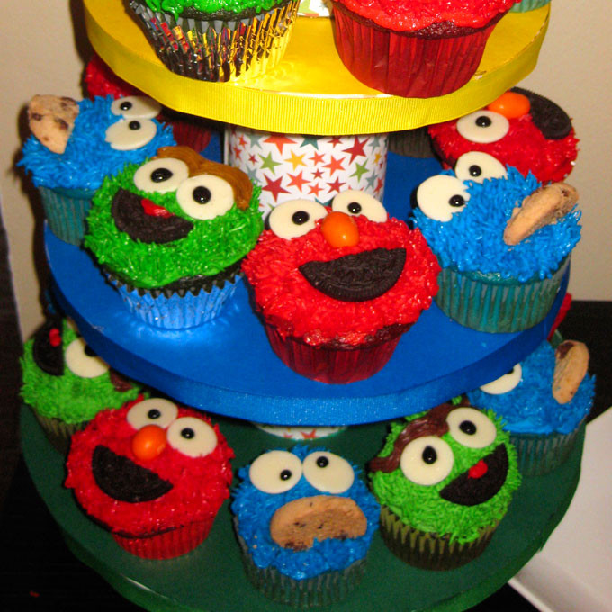 Sesame Street Cupcakes
 Sesame Street Cupcakes Two Sisters