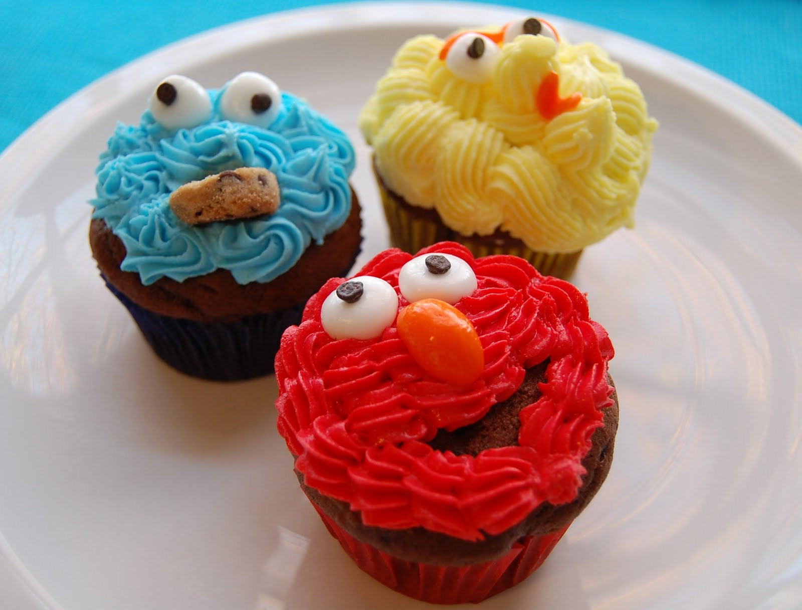 Sesame Street Cupcakes
 Chef Mommy Sesame Street Cupcakes