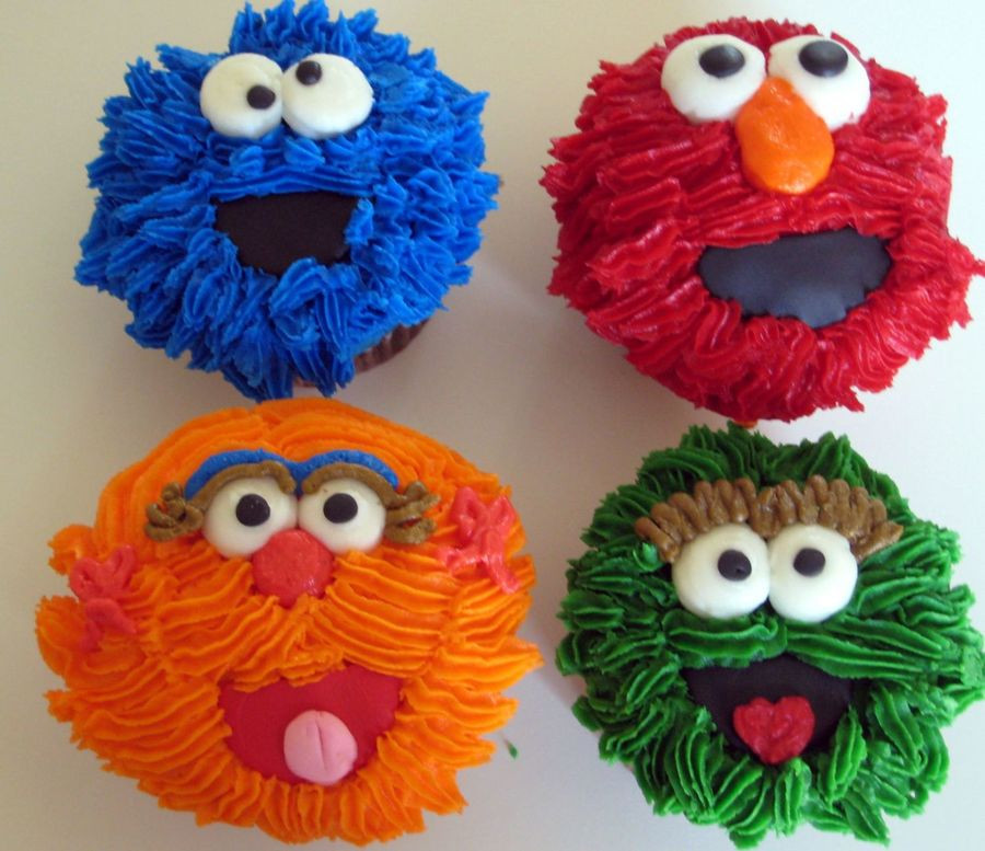 Sesame Street Cupcakes
 Sesame Street Cupcakes CakeCentral