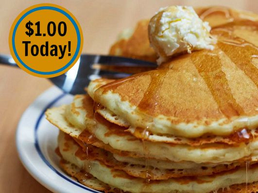 Short Stack Pancakes
 $1 00 Short Stack Pancakes at IHOP Today ONLY