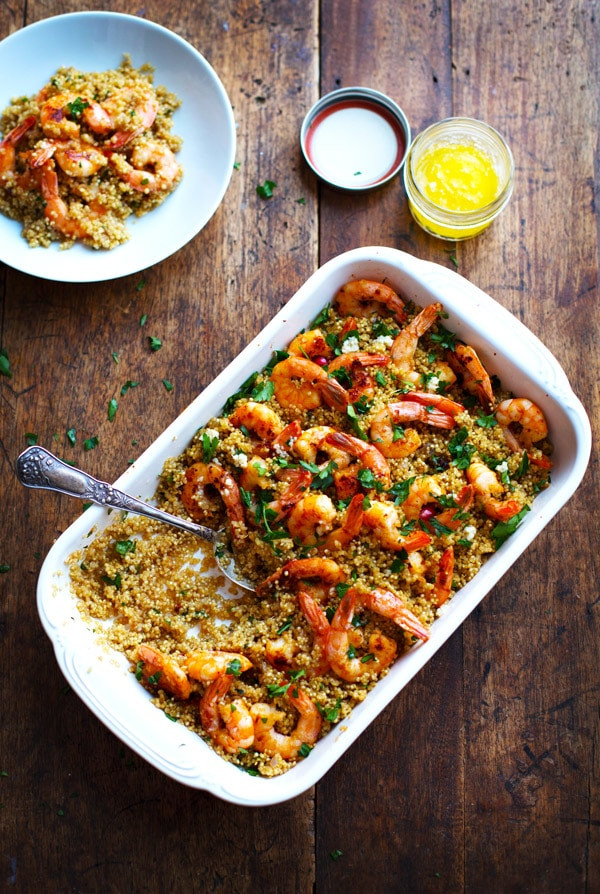 Shrimp And Quinoa
 Garlic Butter Shrimp and Quinoa Recipe Pinch of Yum