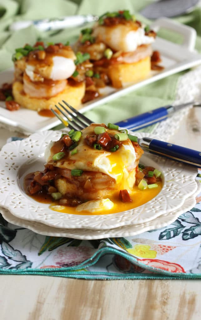 Shrimp Breakfast Recipes
 Shrimp and Grits Eggs Benedict with Spicy Red Eye Gravy