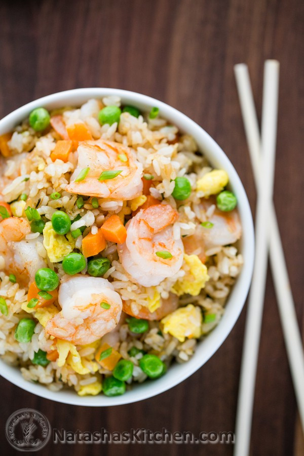Shrimp Fried Rice
 mock shrimp fried rice