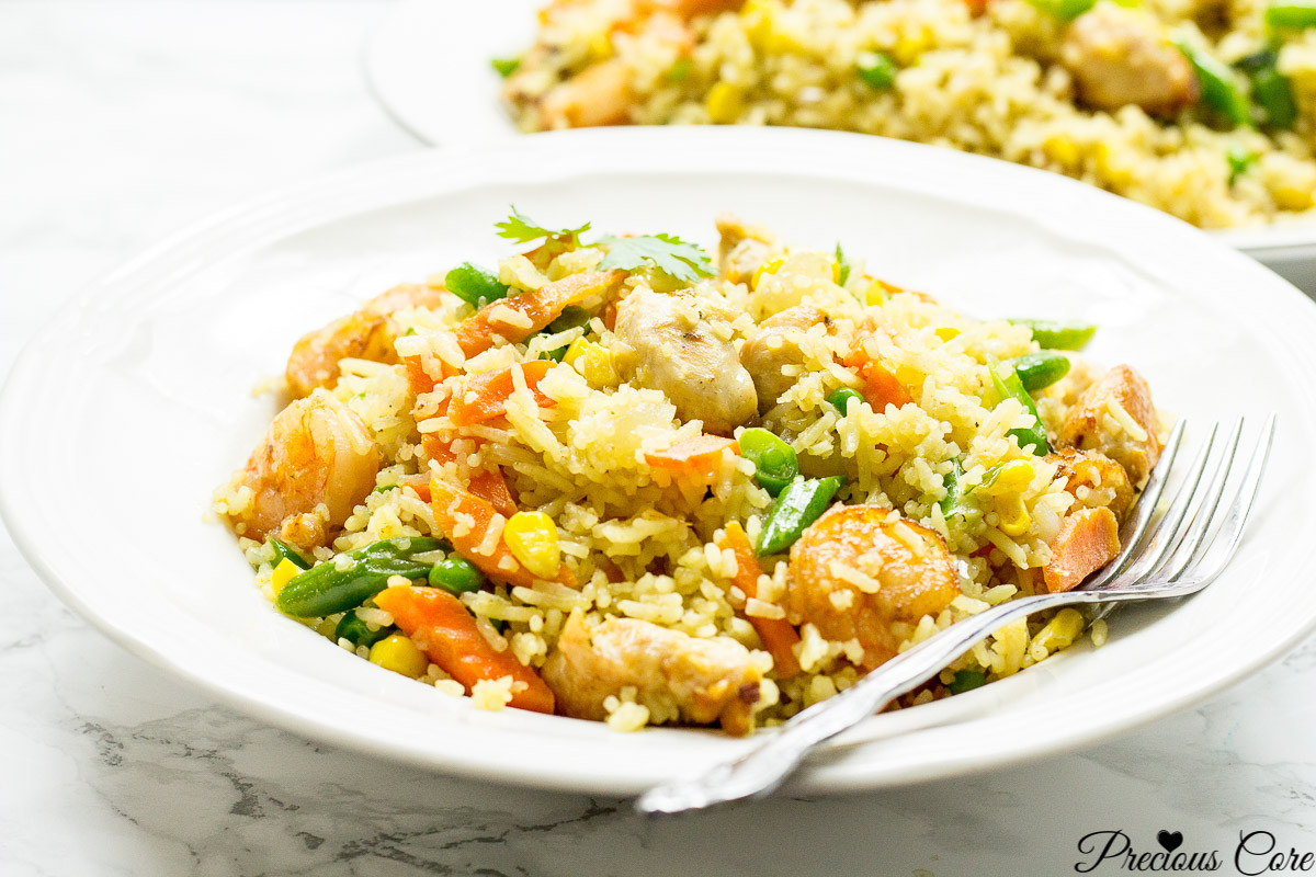 Shrimp Fried Rice
 CHICKEN AND SHRIMP FRIED RICE AFRICAN STYLE