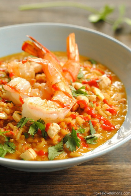 Shrimp Risotto Recipes
 Spicy Coconut Risotto with Lime Shrimp Foxes Love Lemons