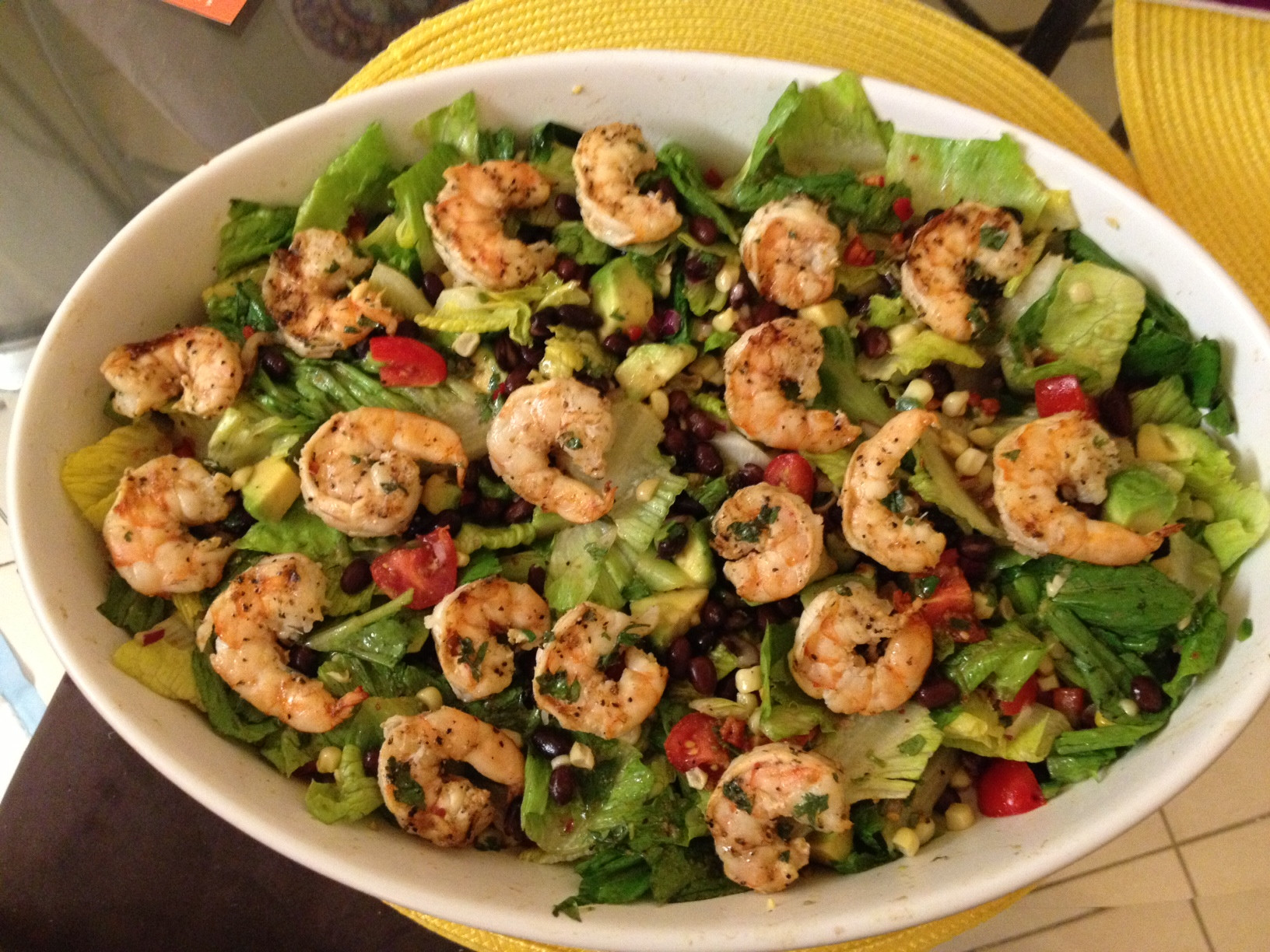 Shrimp Salad Dressings
 Grilled Shrimp Corn & Avocado Salad with Cilantro