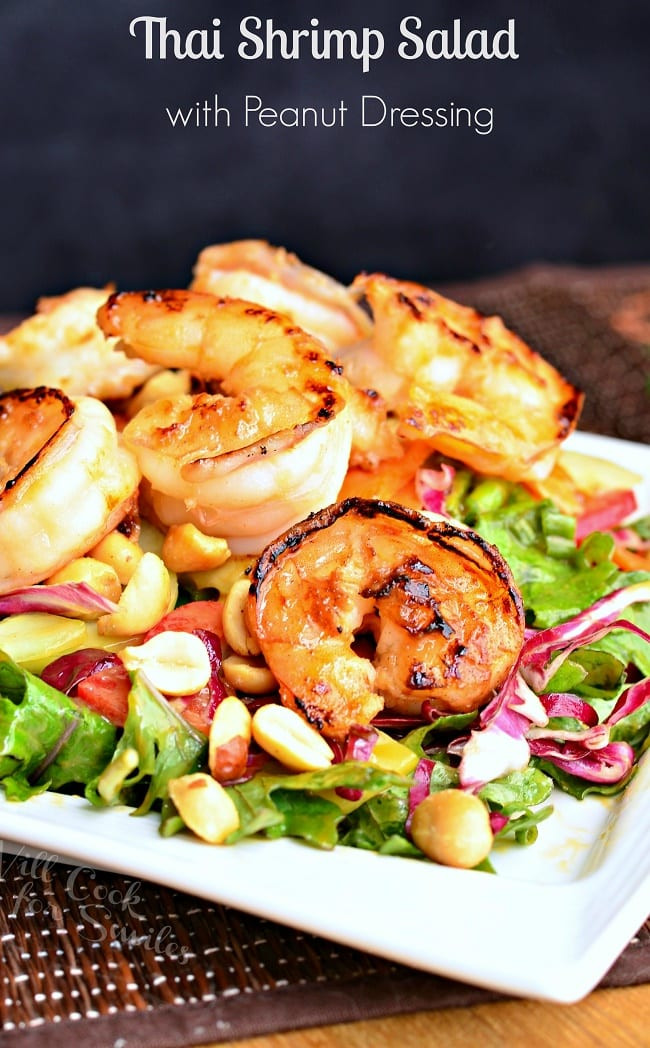 Shrimp Salad Dressings
 Thai Shrimp Salad with Peanut Dressing Will Cook For Smiles