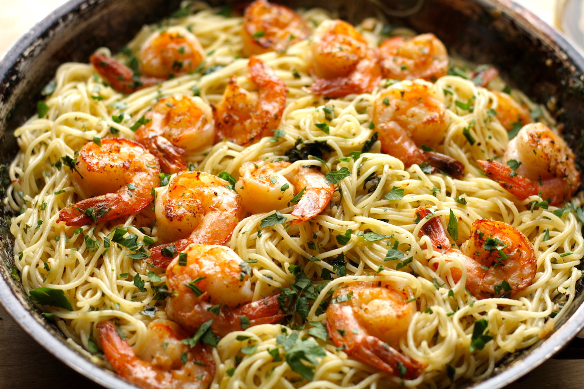 Shrimp Scampi Pasta
 Shrimp Scampi with Pasta Recipe