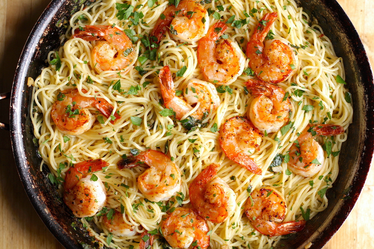 Shrimp Scampi Pasta
 Shrimp Scampi with Pasta Recipe