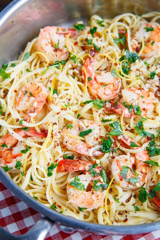 Shrimp Scampi Pasta
 Shrimp Scampi on Closet Cooking