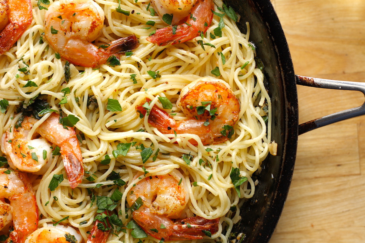 Shrimp Scampi Pasta
 Shrimp Scampi with Pasta Recipe