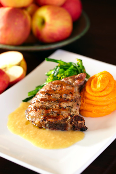 Side Dish For Pork Chops
 Pork Chops with Apple Miso Sauce Covert Affairs