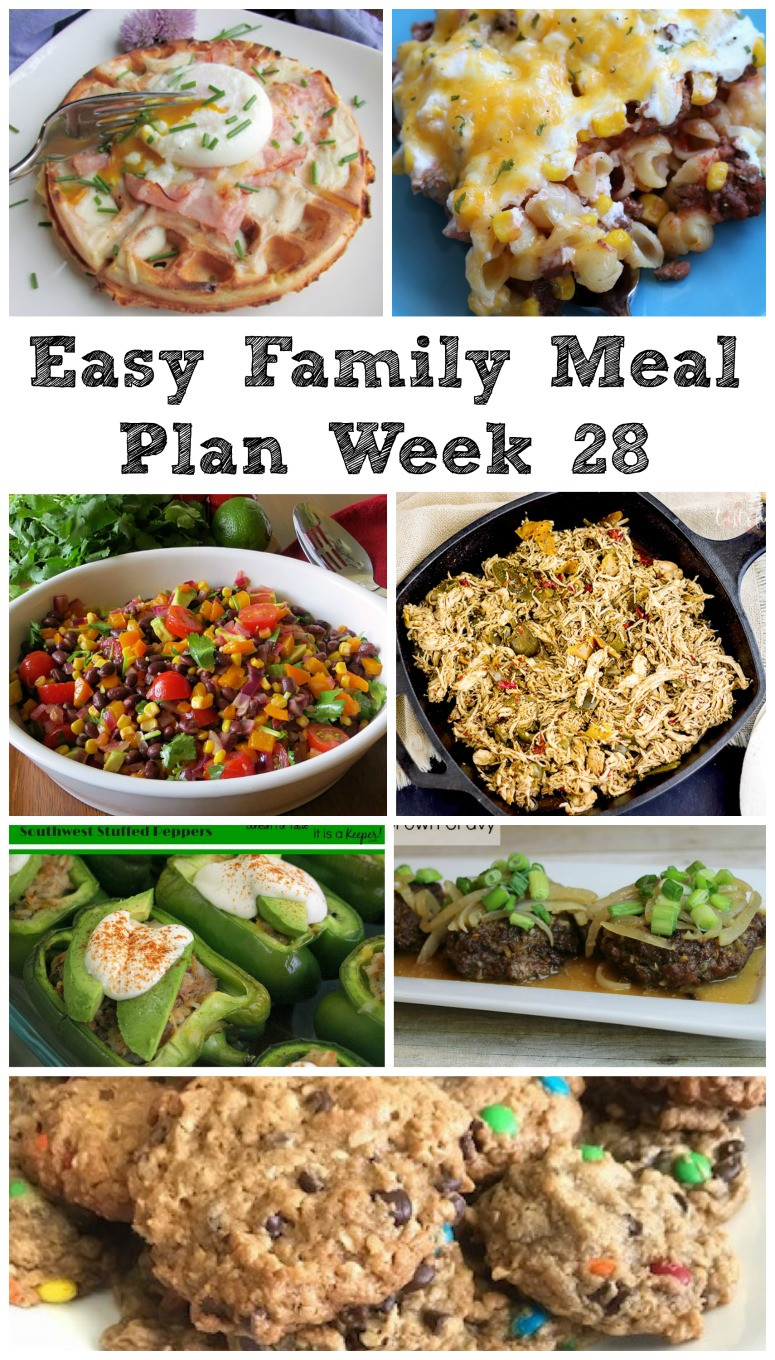 Simple Family Dinners
 Cooking With Carlee Easy Family Meal Plan Week 28