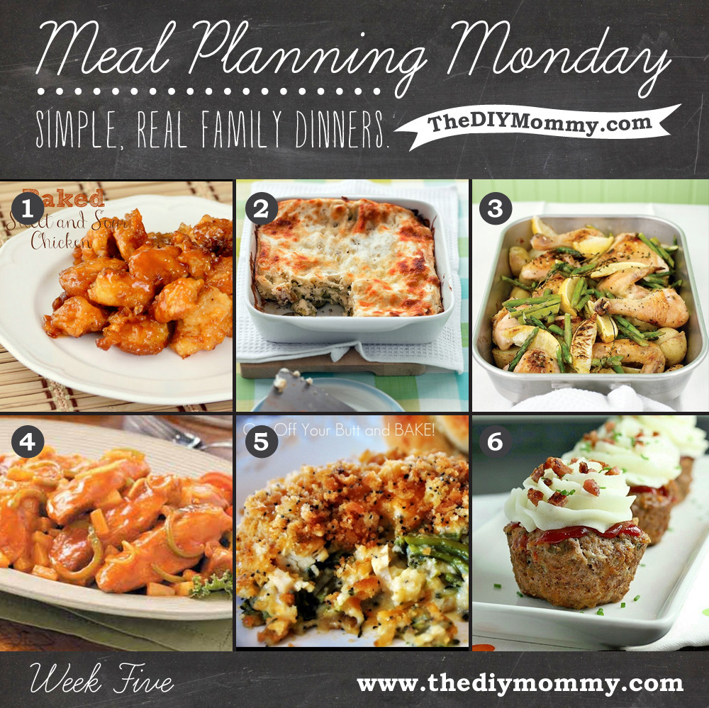 Simple Family Dinners
 Meal Planning Monday Week 5 – Simple Real Family Dinners