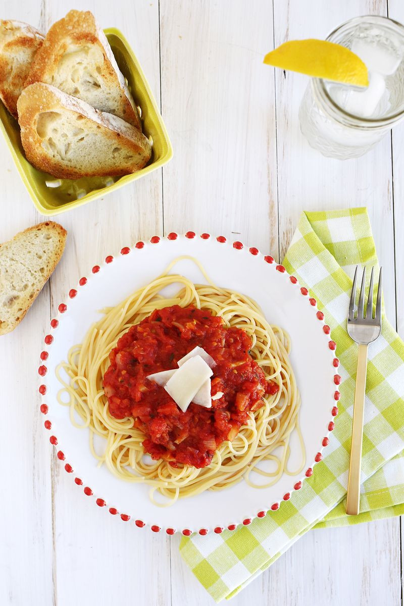 Simple Tomato Sauce
 Easy Delicious Homemade Tomato Sauce – A Beautiful Mess