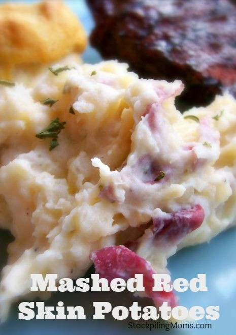 Skin On Mashed Potato
 Thanksgiving Red skin mashed potatoes and Potato skins on