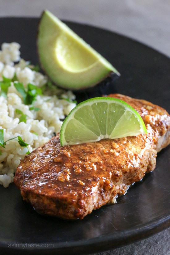 Skinnytaste Pork Chops
 Quick Garlic Lime Marinated Pork Chops