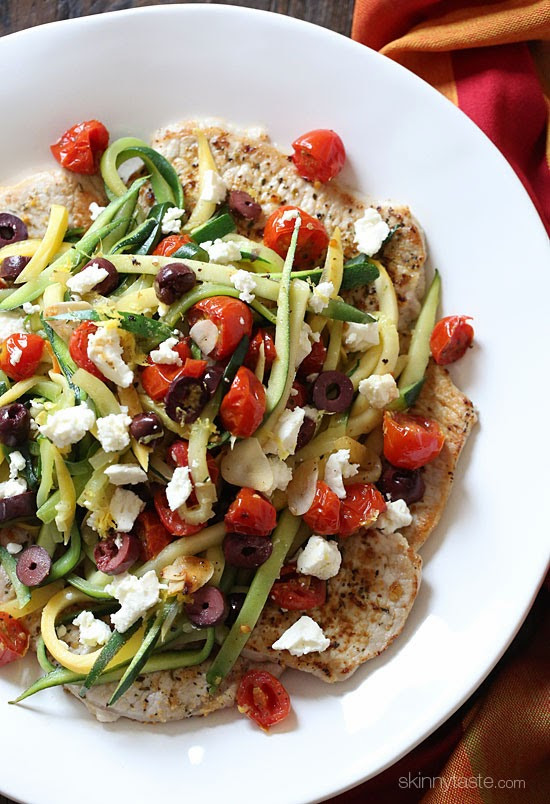 Skinnytaste Pork Chops
 Mediterranean Boneless Pork Chops