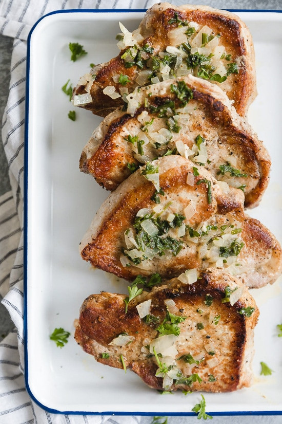 Skinnytaste Pork Chops
 Pork Chops with Dijon Herb Sauce